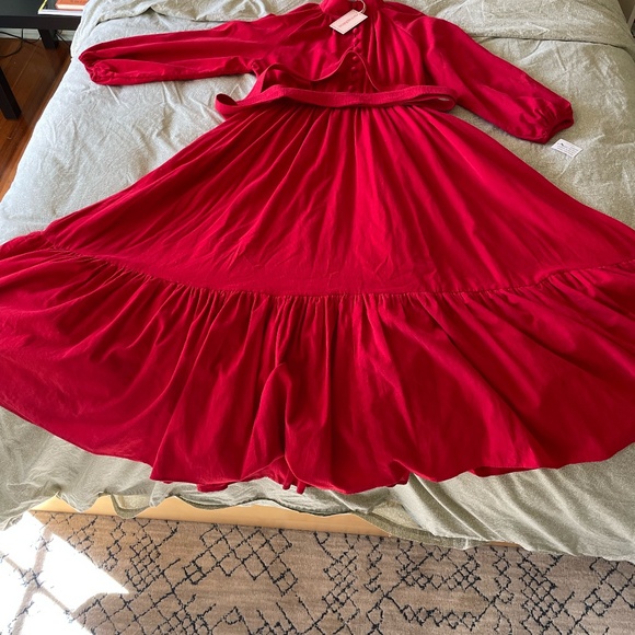 Seraphina "Winter Nehru" Pinwale Corduroy Maxi Dress, UK16/US12 - Picture 2 of 9